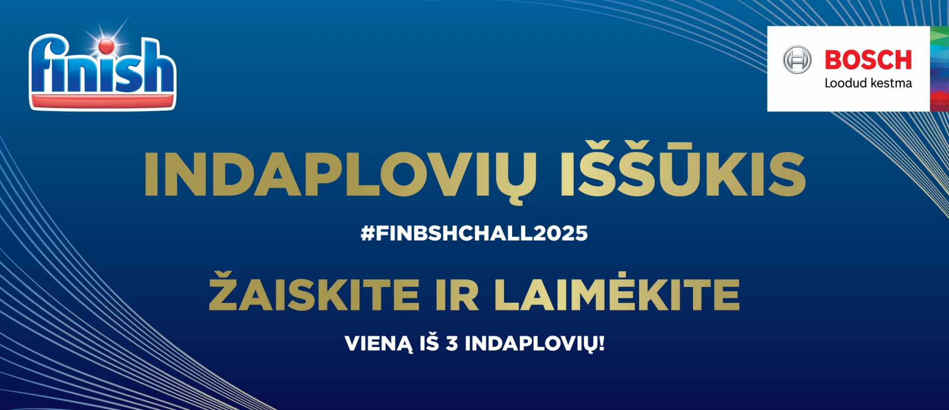 „Finish“ ir „Bosch“ indaplovių iššūkis