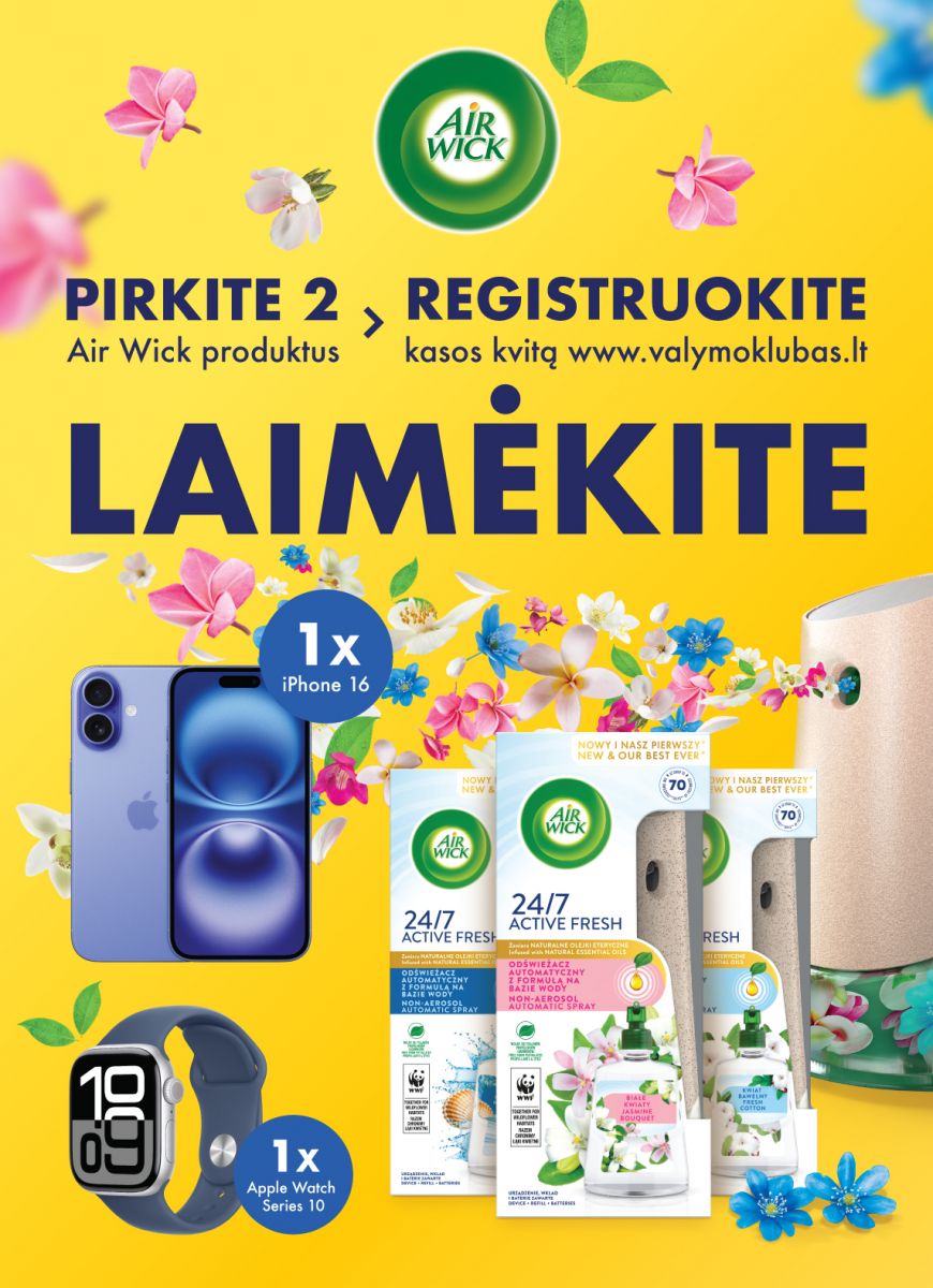 Pirkite du akcijos gaminius ir laimėkite
